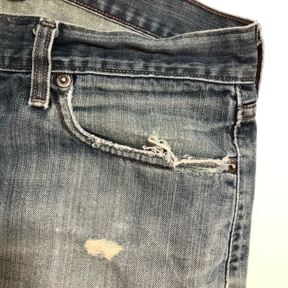 Levi’s 514 ripped straight leg jeans SZ 33/30 - Picture 6 of 14